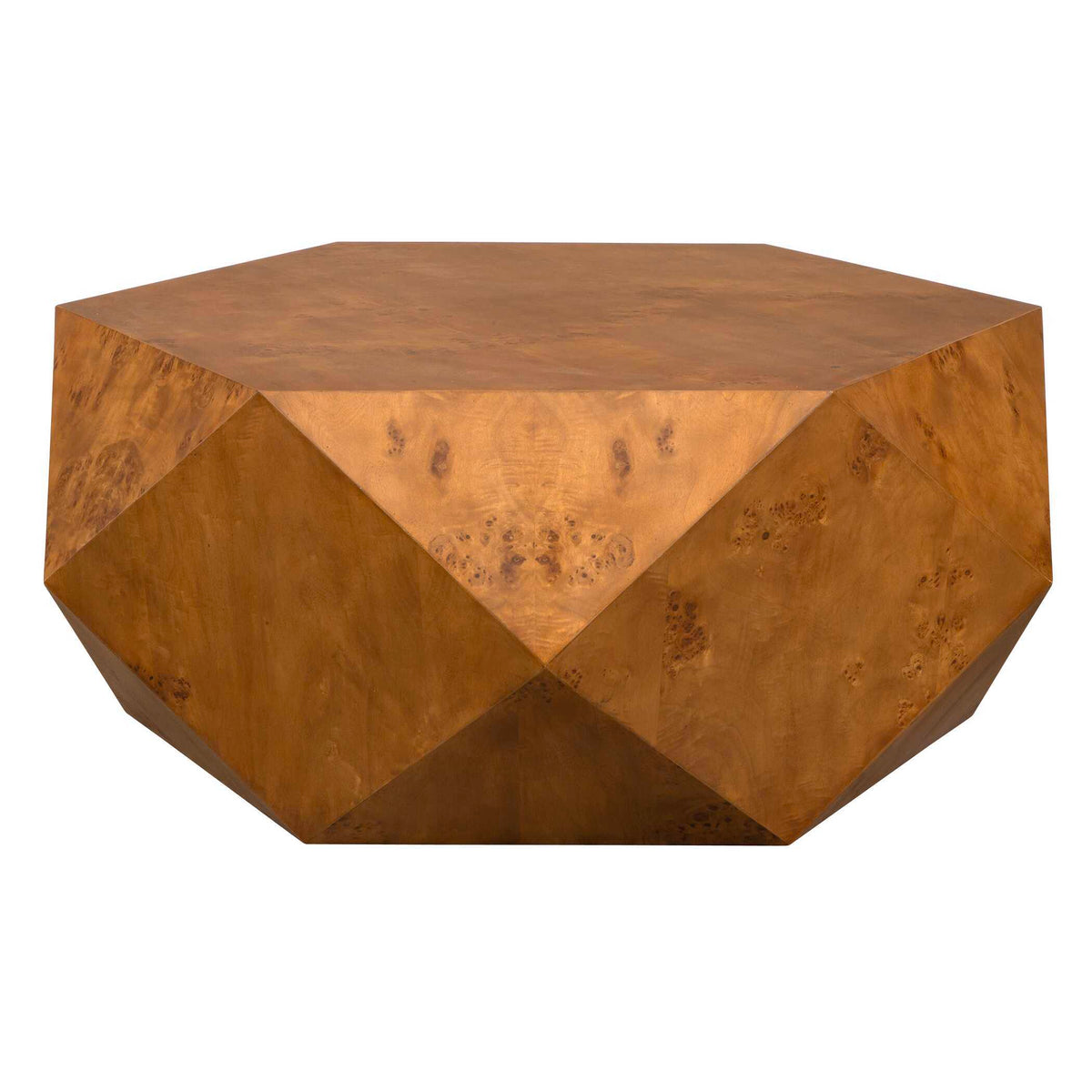 Hughes Geometric Coffee Table - Dark Brown by Uttermost - View 3