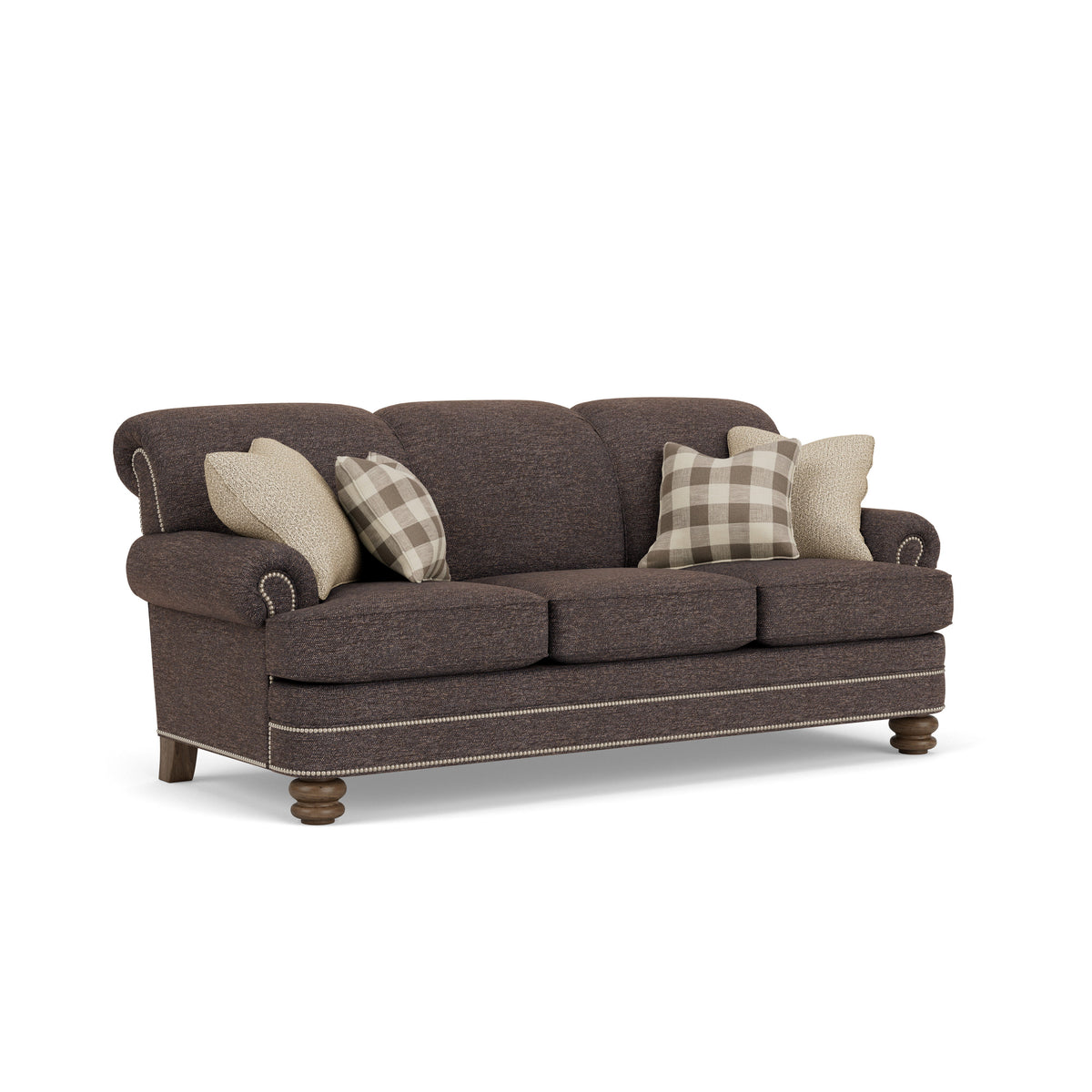 Bay Bridge Fabric Sofa, Nailhead Trim | Flexsteel
