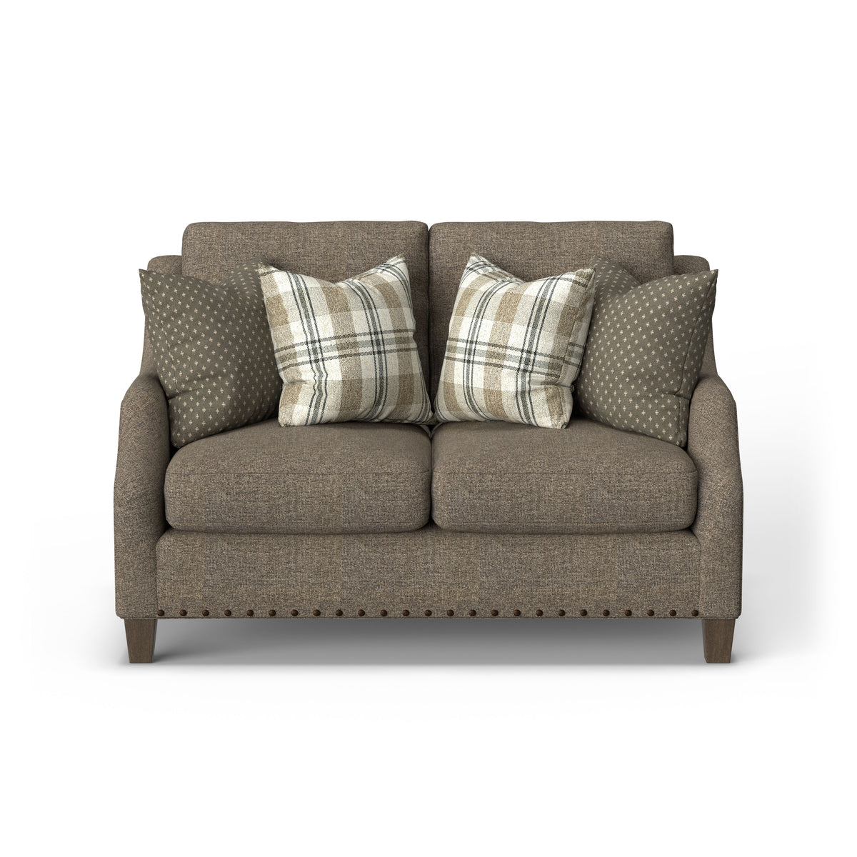 Gianna Fabric Loveseat With Nailhead Trim | Flexsteel