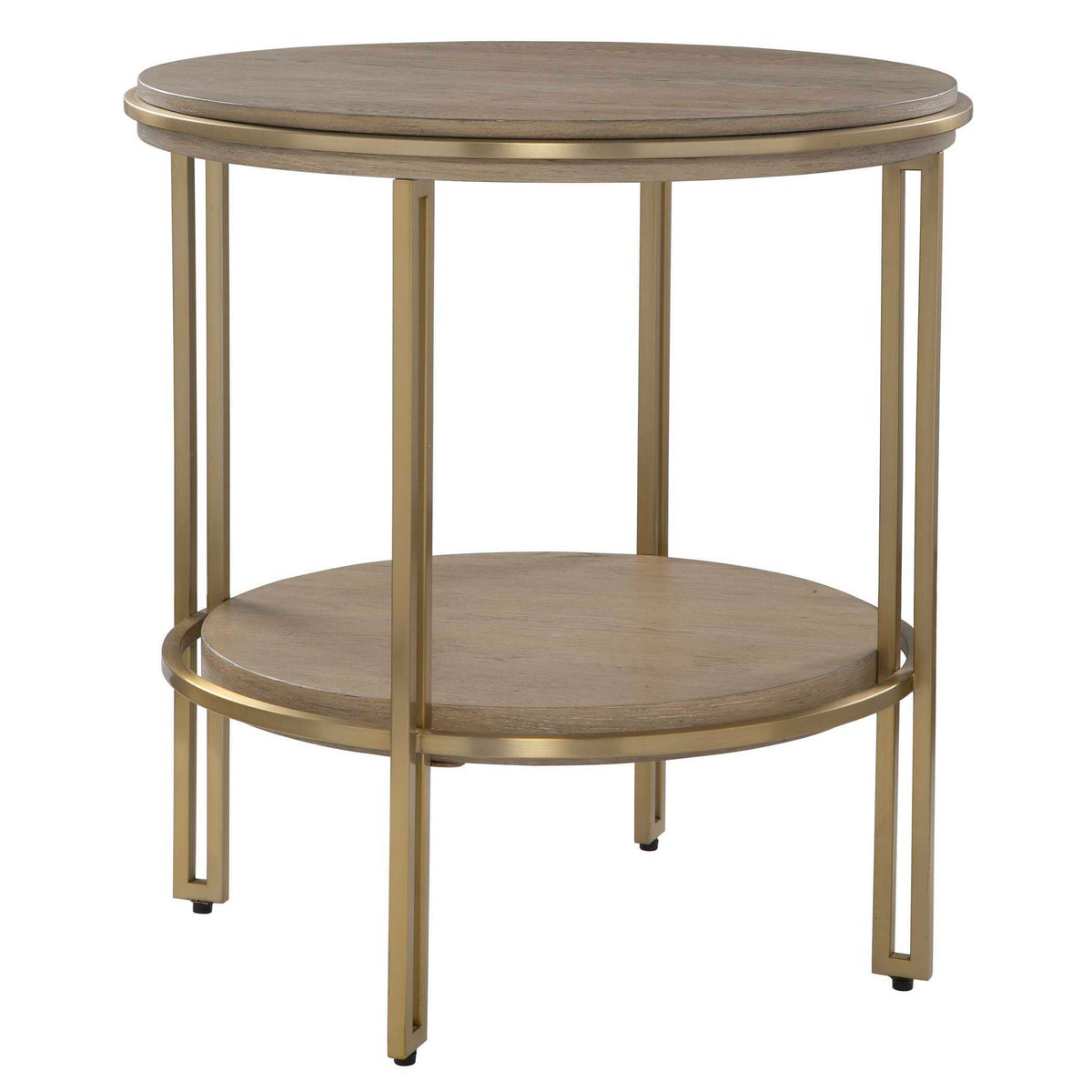 Elise Round Brass Side Table - Bronze by Uttermost - View 3