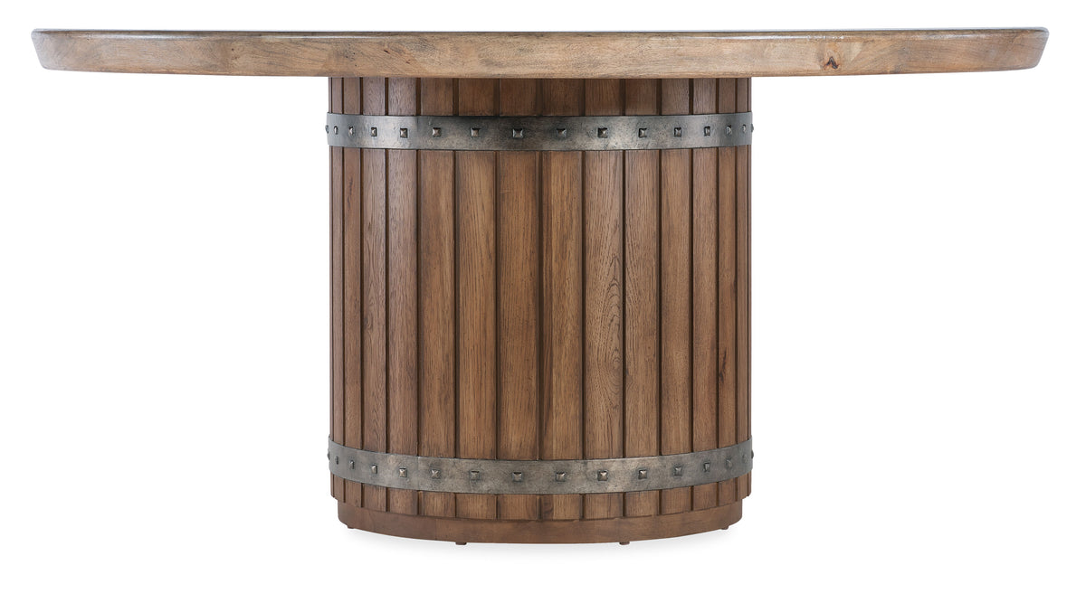Vineyard Row Round Dining Table Bronze - Dark Brown by Hooker Furniture - View 1