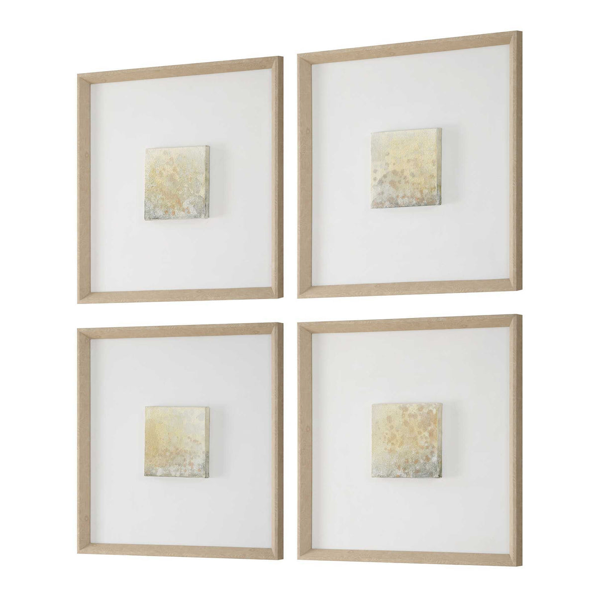 Now & Then Abstract Art (Set of 4) - Light Brown by Uttermost - View 7