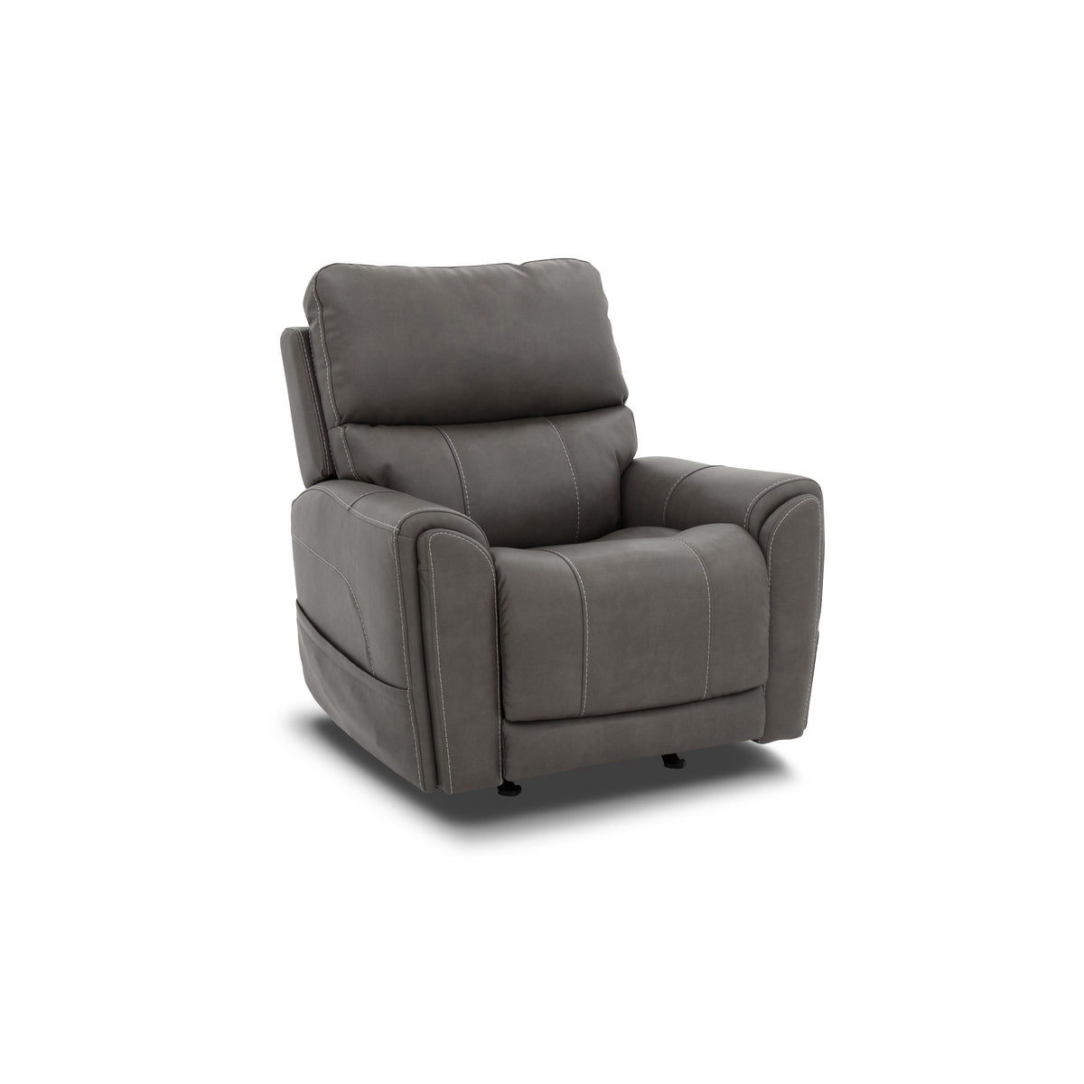 Carter Power Rocking Recliner With Power Headrest, Lumbar, Heat & Massage - Smoke | Flexsteel