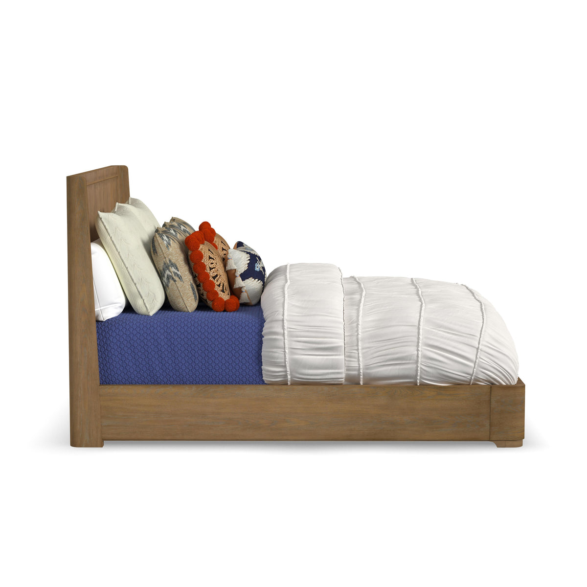 Normandy King Panel Bed - Light Brown | Flexsteel