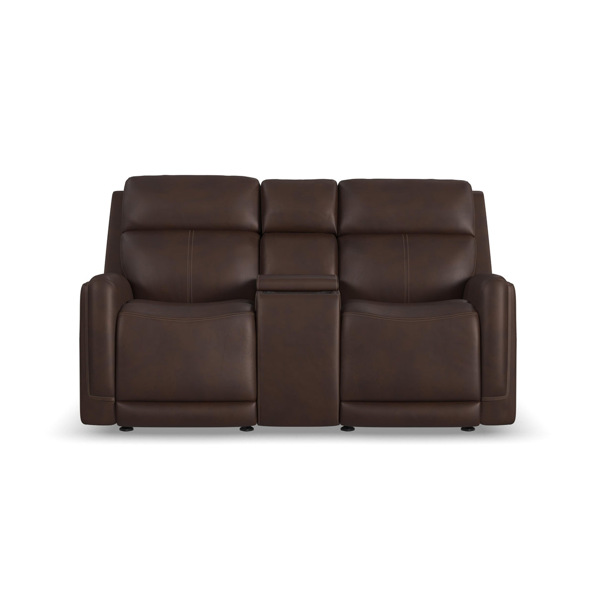 Alister Power Gliding Loveseat With Console, Power Headrests & Lumbar - Burnt Umber | Flexsteel
