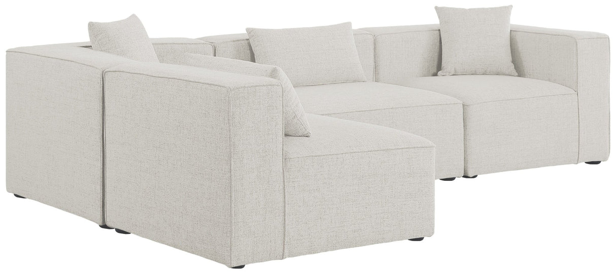 Cube - Modular Sectional 4 Piece - Cream | Home Elegance USA