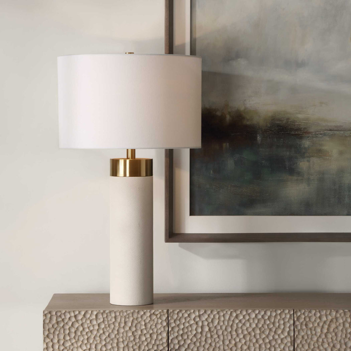 Wessex Table Lamp - White by Uttermost - View 3