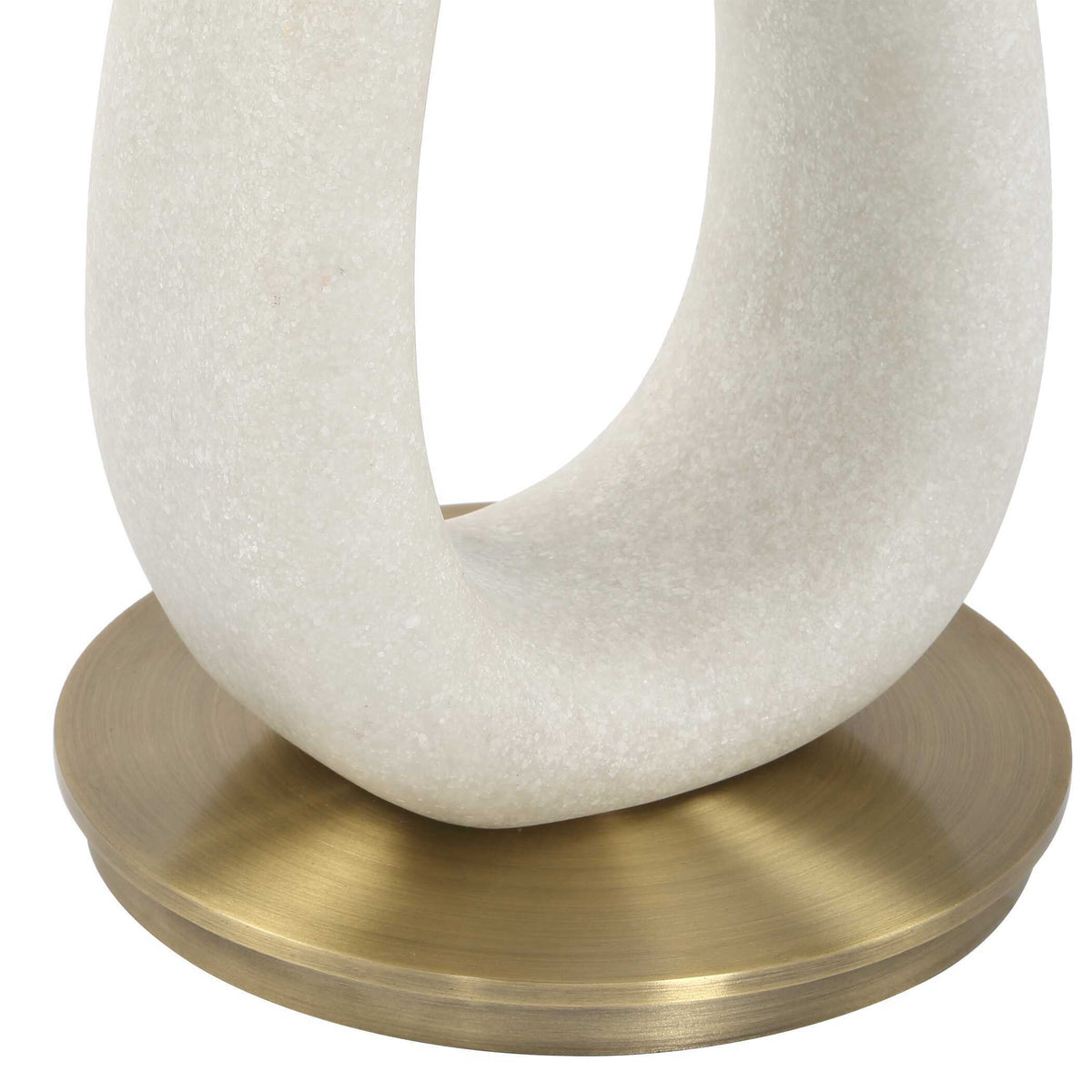 Sonia Modern Accent Table Brass - Gold / White by Uttermost - View 8