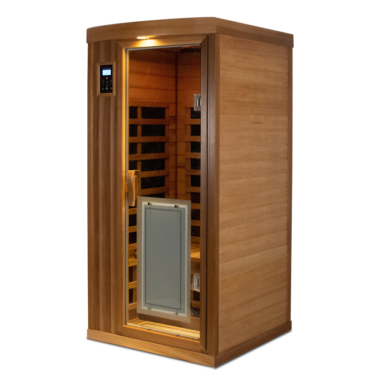 Low EMF One-Person Far Infrared Red Cedar Deluxe Indoor Sauna - sold by Home Elegance USA