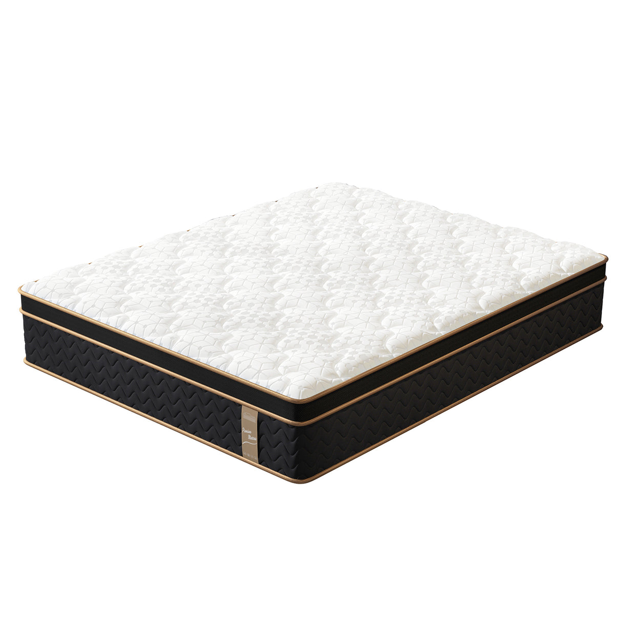 King Mattress, 10 Inch Plush Hybrid Mattresses with Memory Foam, Fiberglass-Free Mattress in a Box, Individual Pocket Spring-Motion Isolation-Edge Support, CertiPUR-US Certified