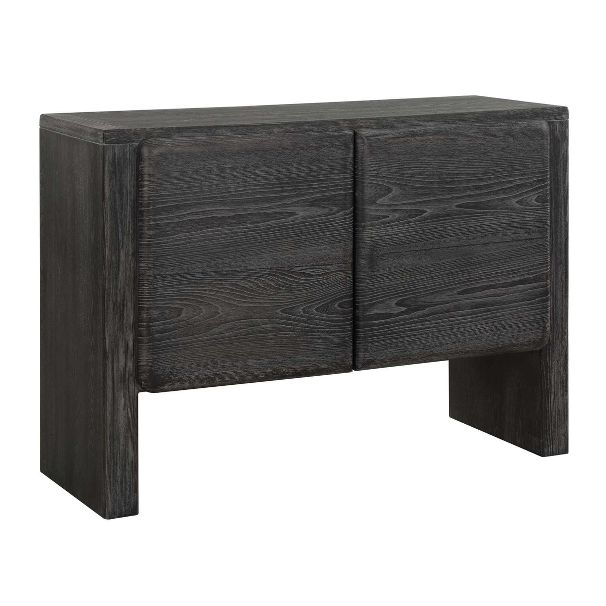 Bierk 2 Door Cabinet Dark Stain - Black by Uttermost - View 5