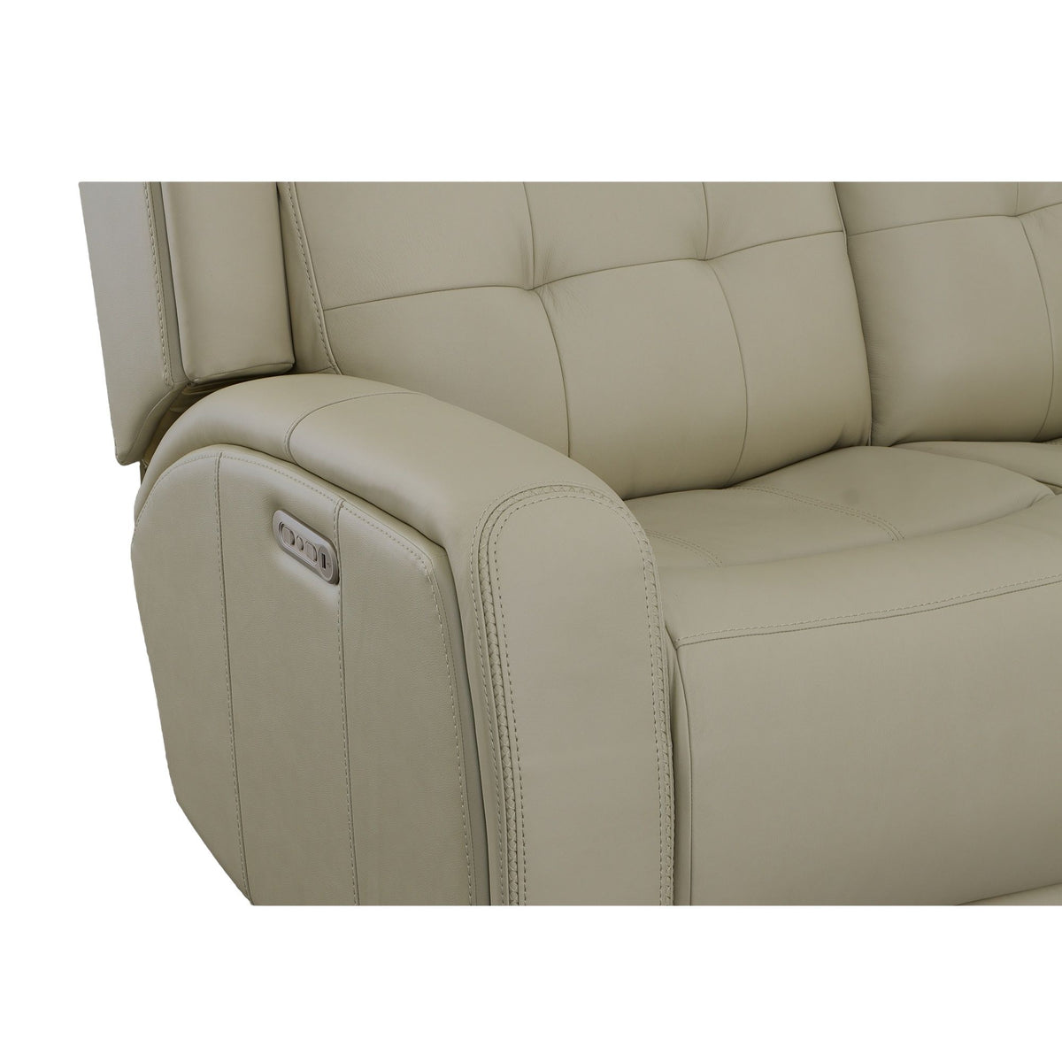 Grant Power Reclining Loveseat With Power Headrests - Ivory | Flexsteel