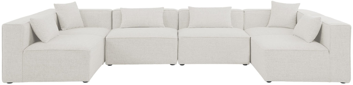 Cube - Modular Sectional 6 Piece - Cream | Home Elegance USA