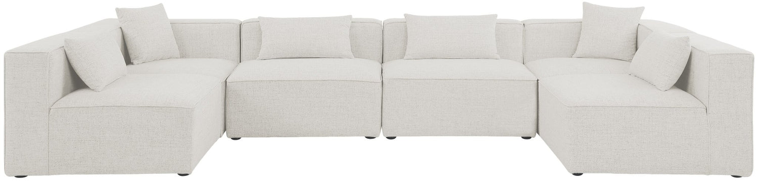 Cube - Modular Sectional 6 Piece - Cream | Home Elegance USA