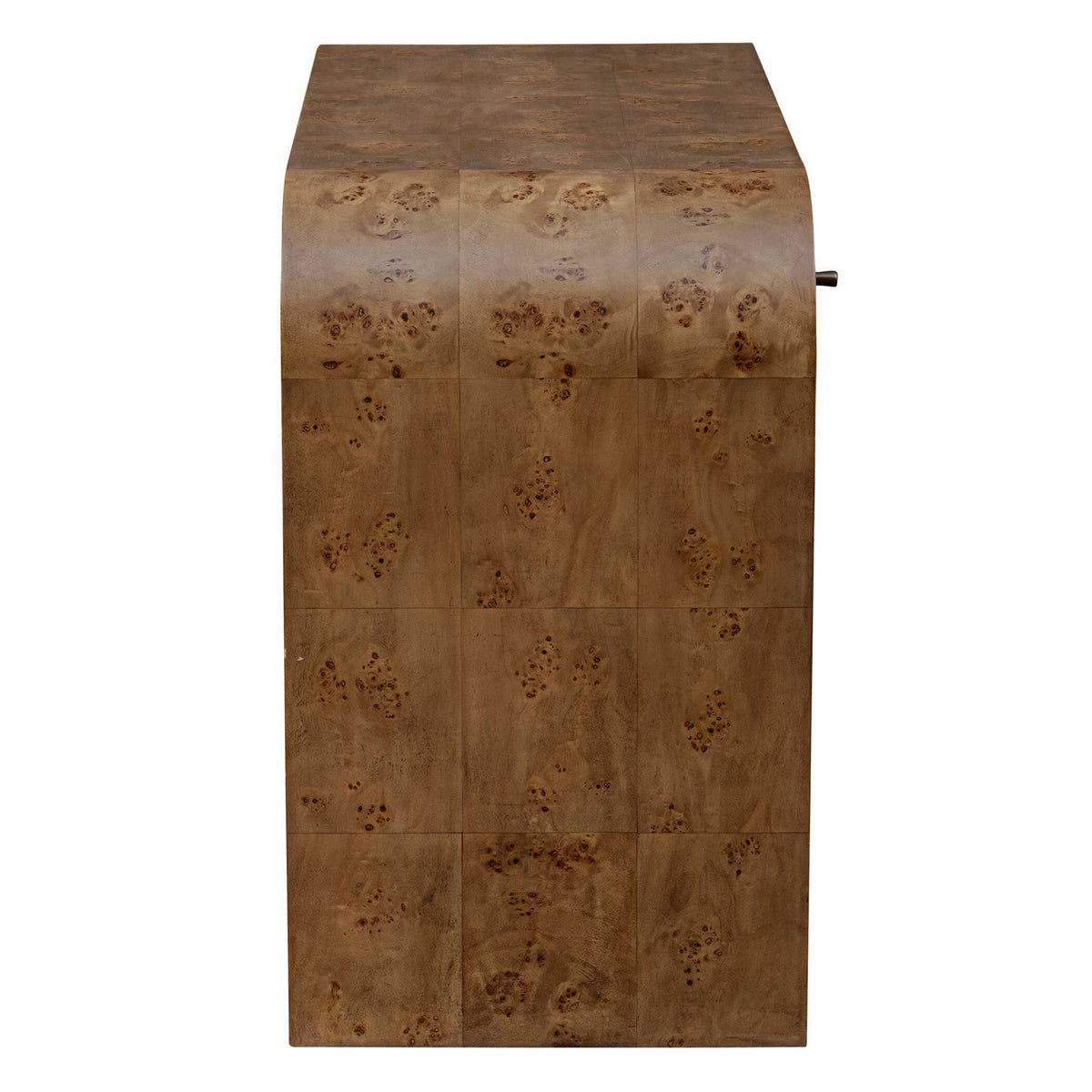 Rocco Mappa Burl Desk Woodtone - Dark Brown by Uttermost - View 4