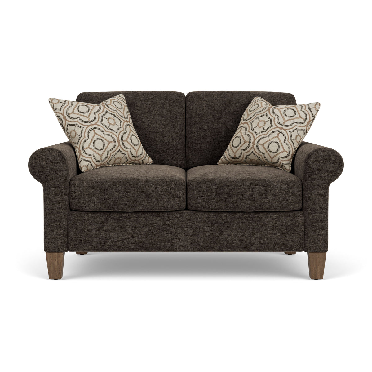 Moxy Fabric Loveseat, Curved Sock Arms | Flexsteel