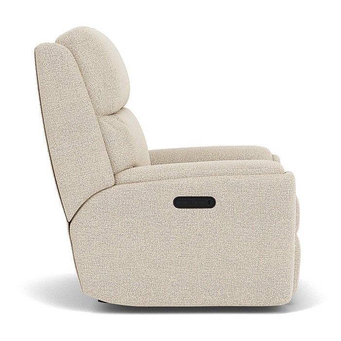 Rio Transitional Fabric Power Recliner With Power Headrest | Flexsteel