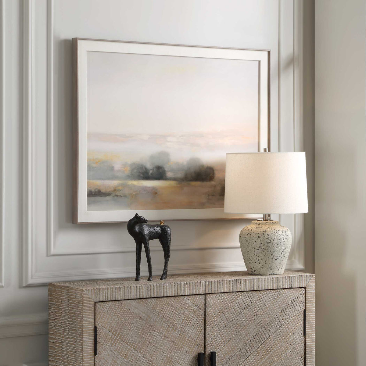 Atmospheric Neutral Landscape Print - Gray by Uttermost - View 3