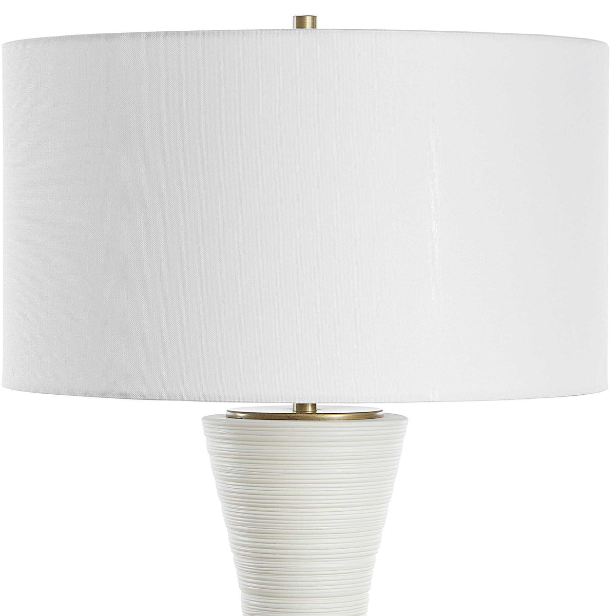 Ridgeline Matte White Table Lamp by Uttermost - View 5