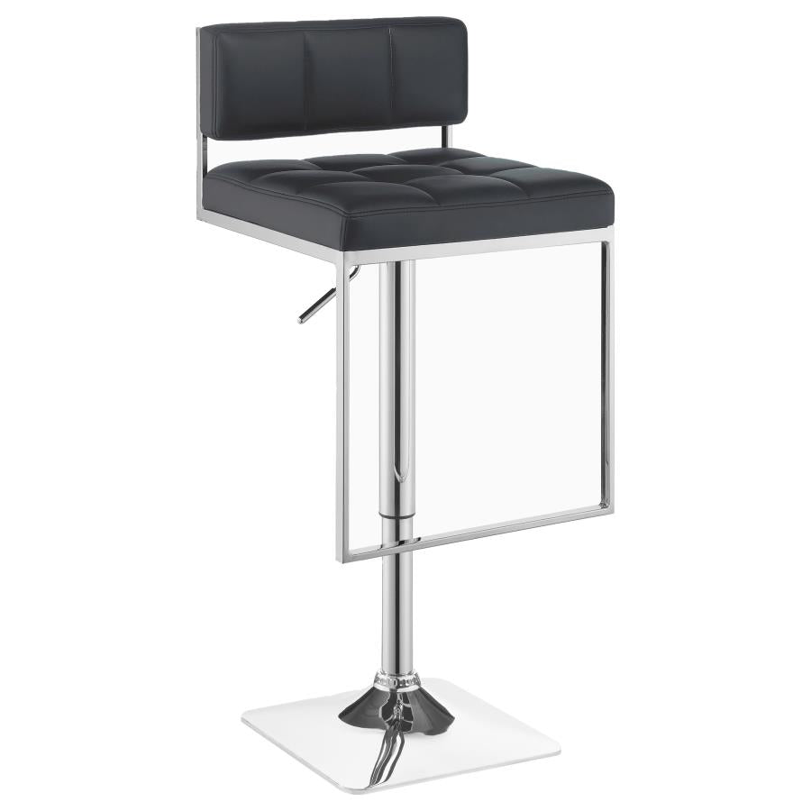 Alameda Adjustable Bar Stool Chrome and Grey - Home Elegance USA