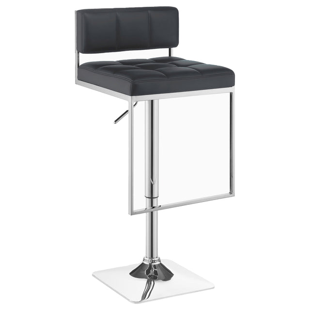 Alameda Adjustable Bar Stool Chrome and Grey - Home Elegance USA