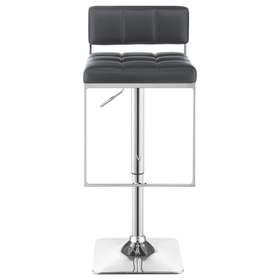 Alameda Adjustable Bar Stool Chrome and Grey - Home Elegance USA