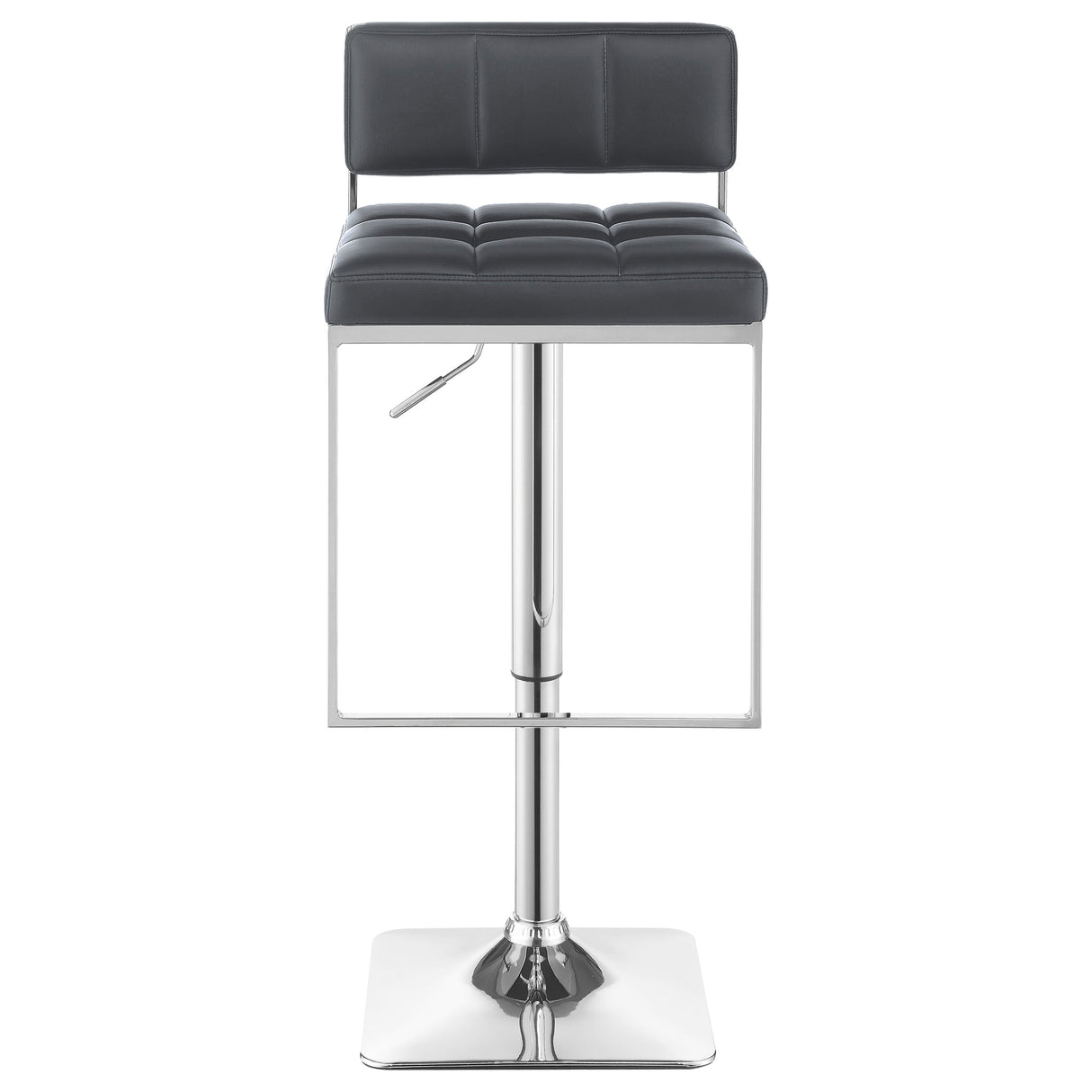 Alameda Adjustable Bar Stool Chrome and Grey - Home Elegance USA