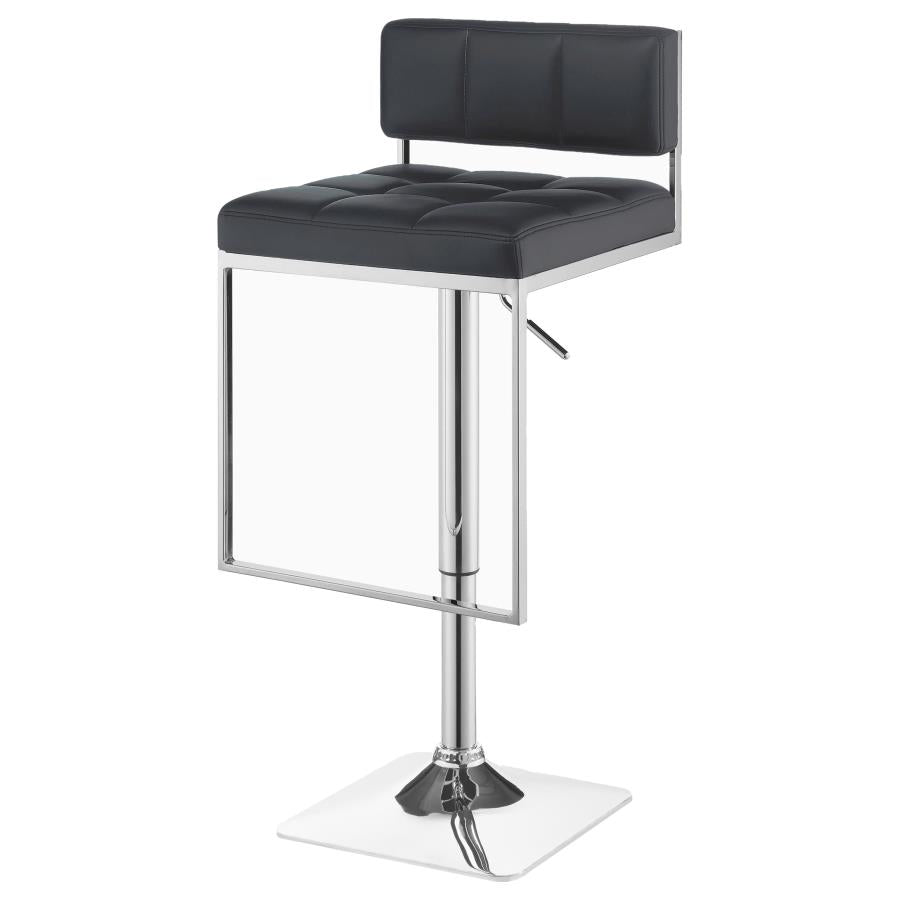Alameda Adjustable Bar Stool Chrome and Grey - Home Elegance USA
