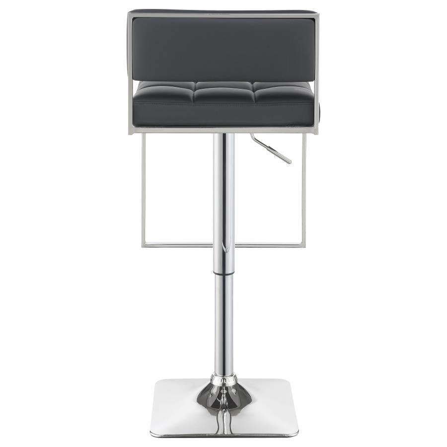 Alameda Adjustable Bar Stool Chrome and Grey - Home Elegance USA