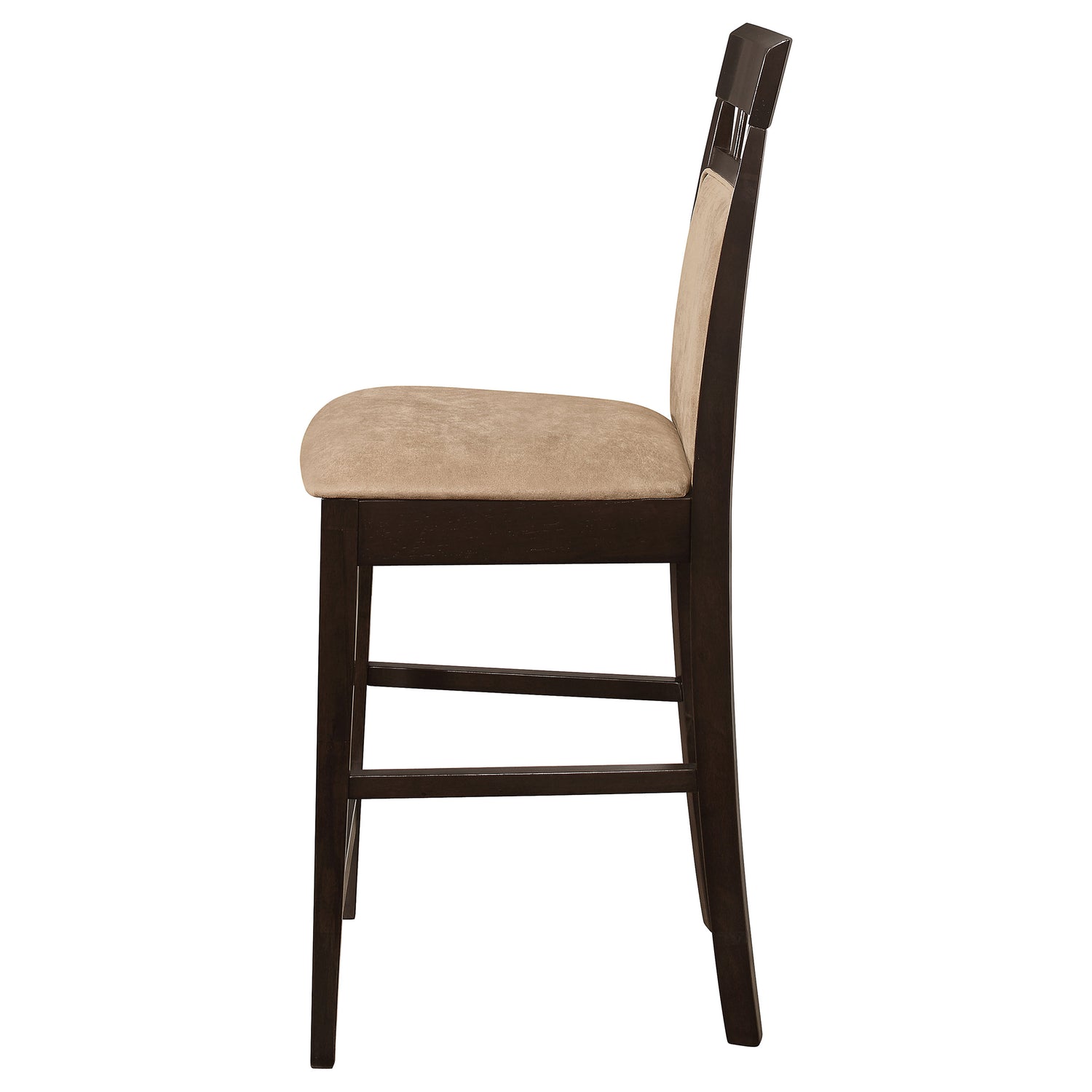 Gabriel Closed Back Counter Chair Cappuccino (Set of 2) - Home Elegance USA