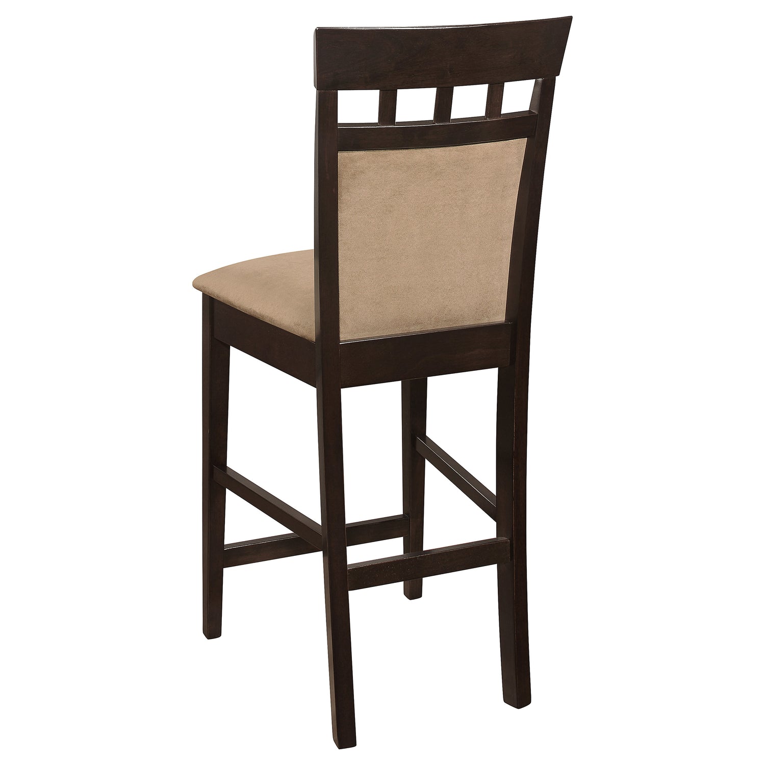 Gabriel Closed Back Counter Chair Cappuccino (Set of 2) - Home Elegance USA