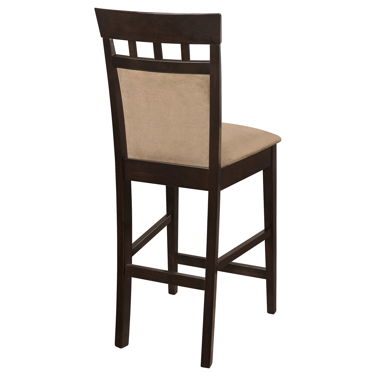 Gabriel Closed Back Counter Chair Cappuccino (Set of 2) - Home Elegance USA