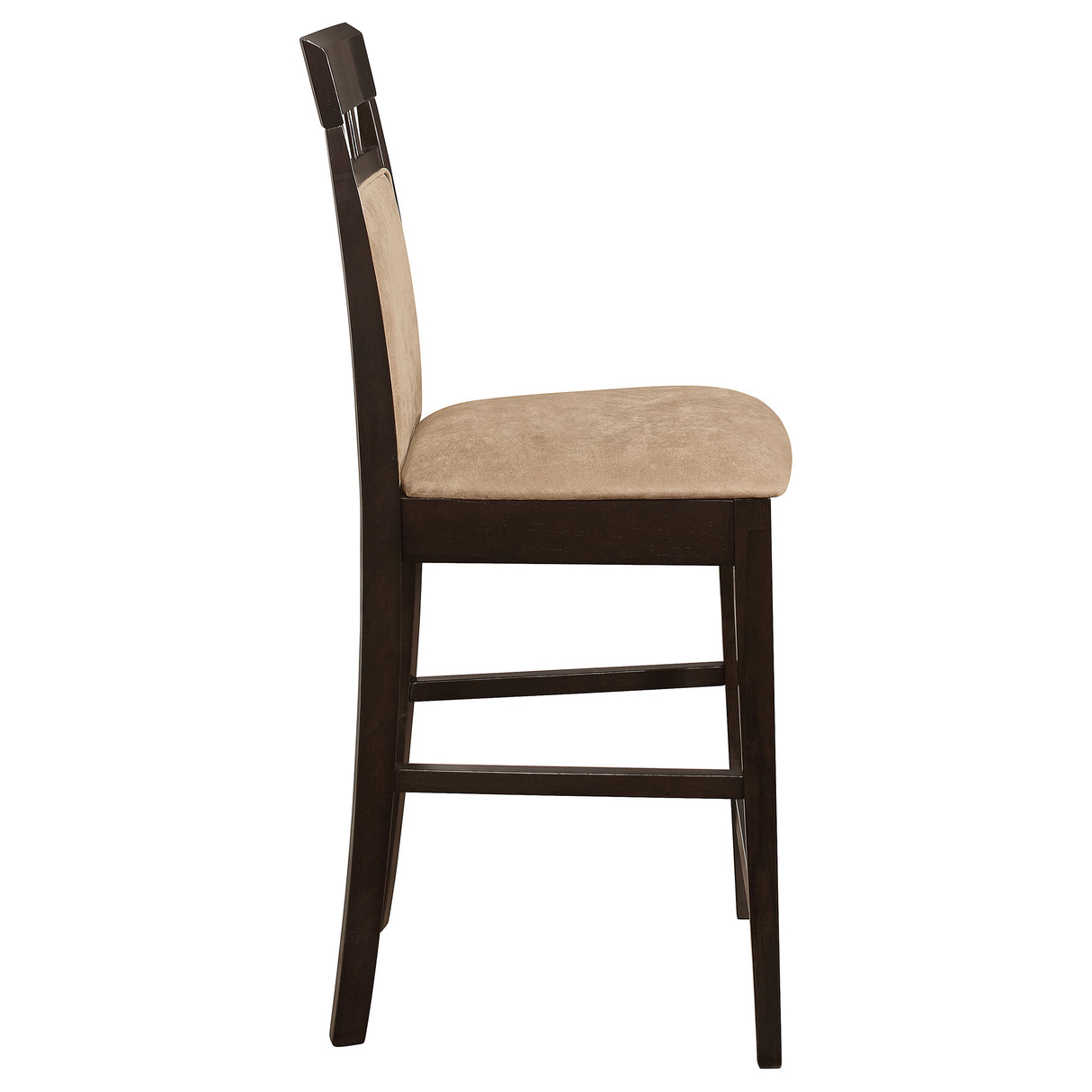 Gabriel Closed Back Counter Chair Cappuccino (Set of 2) - Home Elegance USA