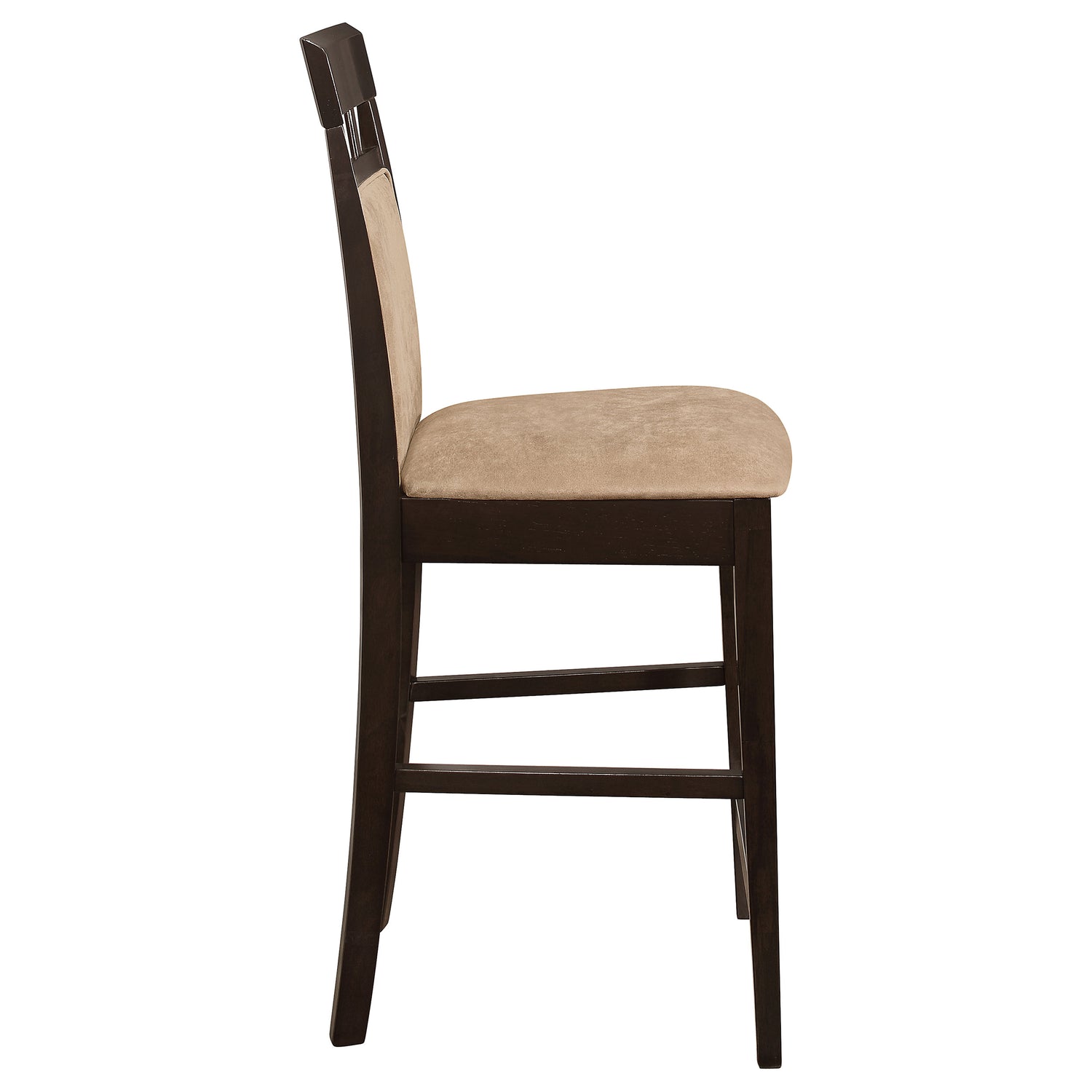 Gabriel Closed Back Counter Chair Cappuccino (Set of 2) - Home Elegance USA