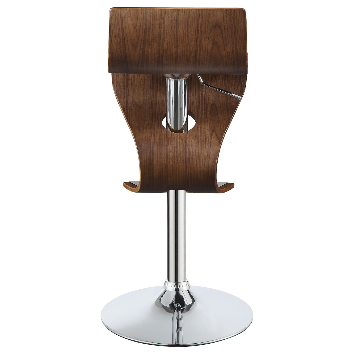 Covina Adjustable Bar Stool Walnut and Chrome - Home Elegance USA