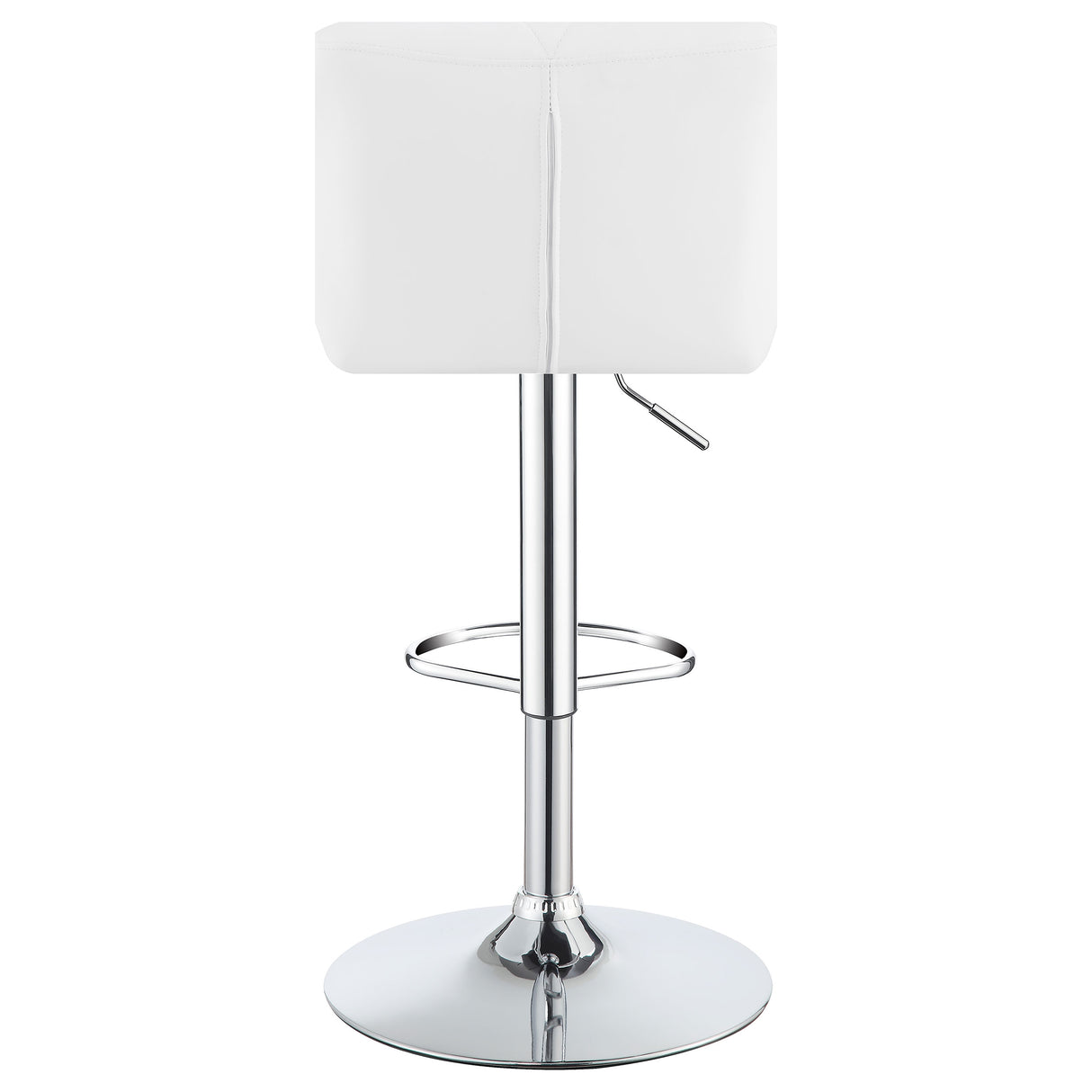 Berrington Upholstered Adjustable Bar Stool White (Set of 2) - Home Elegance USA