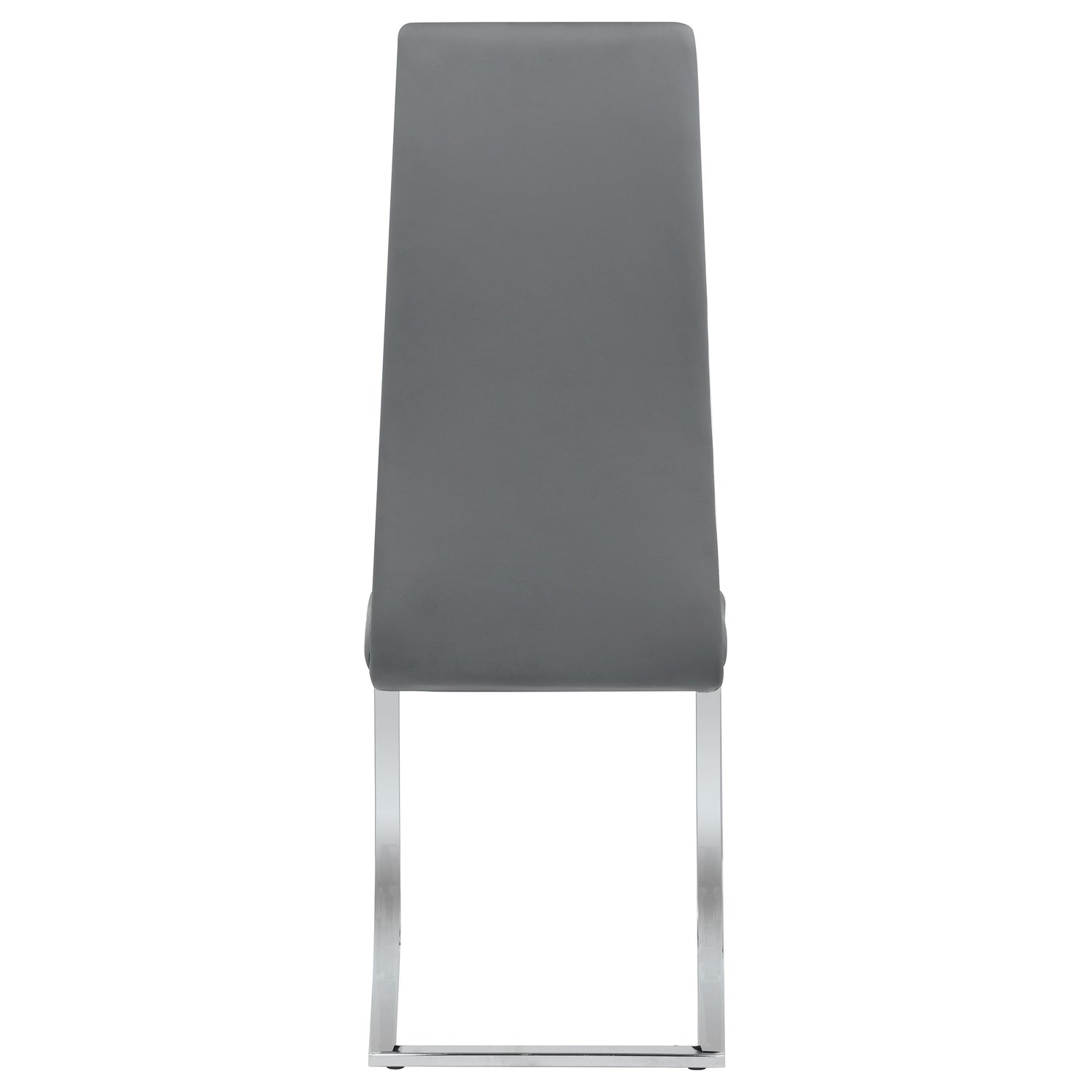 Side Chair - Montclair Upholstered High Back Side Chairs Grey and Chrome (Set of 4)