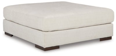 Ashley Natural Lyndeboro Oversized Accent Ottoman - Chenille | Home Elegance USA