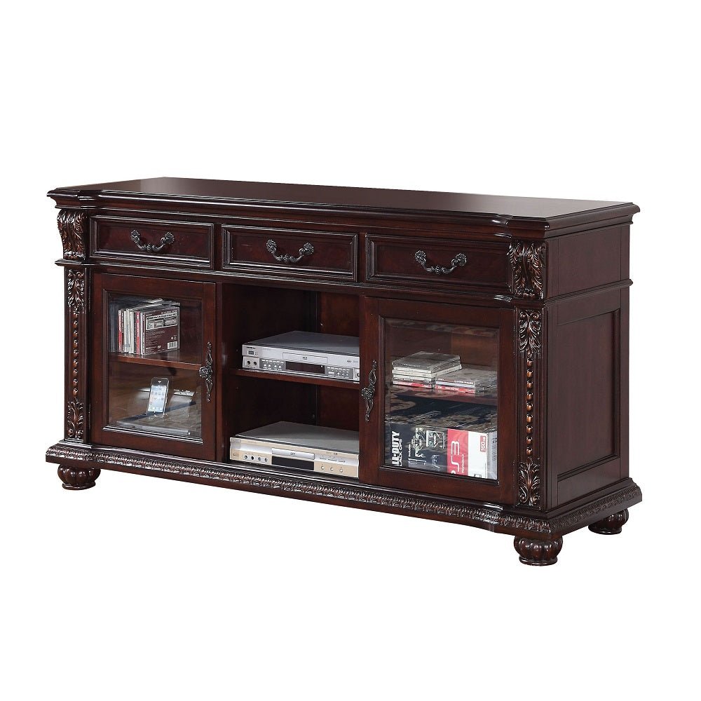 Anondale Tv Stand 10321 Cherry Finish | Acme | Home Elegance USA