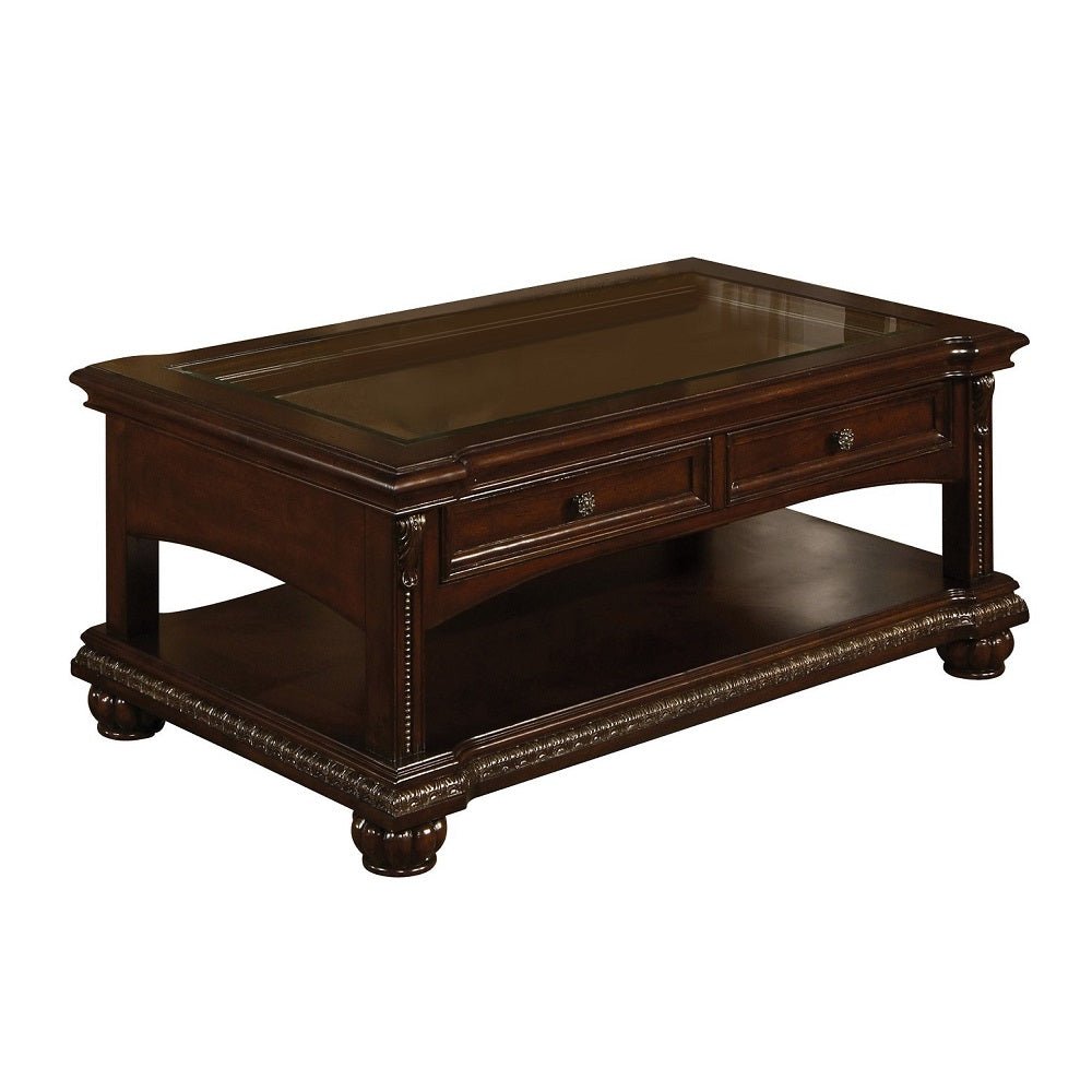 Anondale Coffee Table 10322 Cherry Finish | Acme | Home Elegance USA