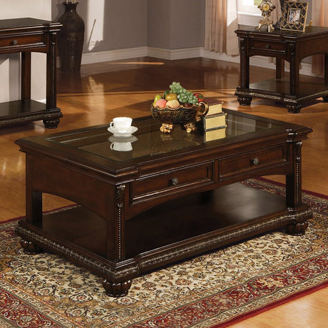 Anondale Coffee Table 10322 Cherry Finish | Acme | Home Elegance USA