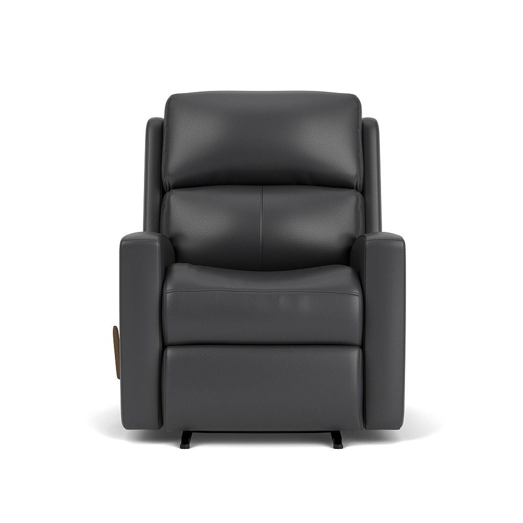 Catalina Transitional Leather Rocking Recliner | Flexsteel
