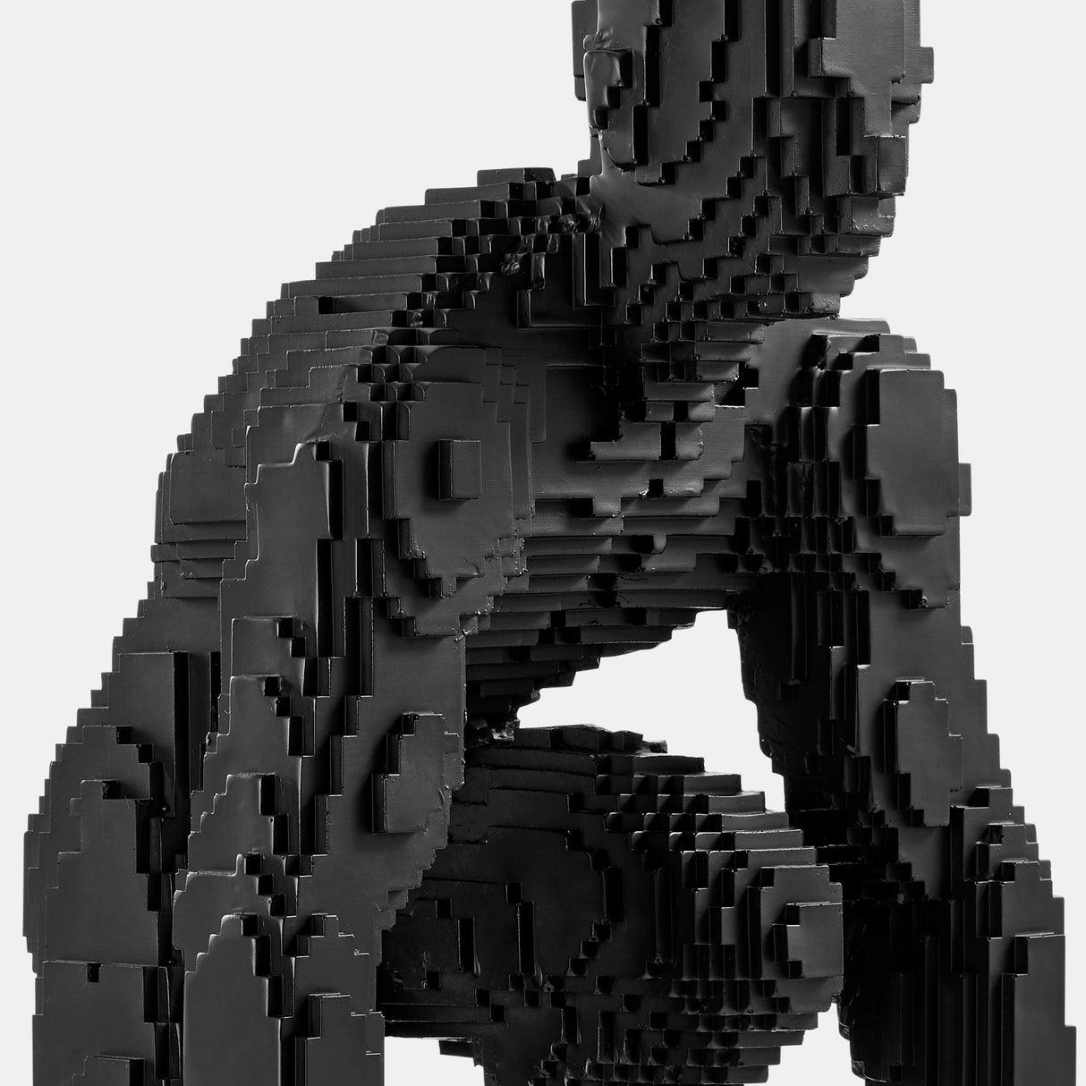 Pixel Running Man // Matte Black | Finesse - Home Elegance USA