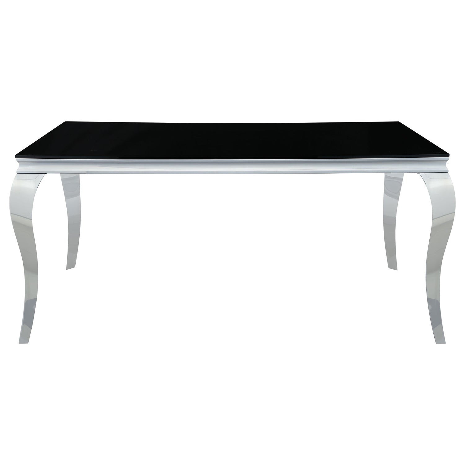 Carone 5-piece 61" Rectangular Black Glass Dining Set Grey - Home Elegance USA