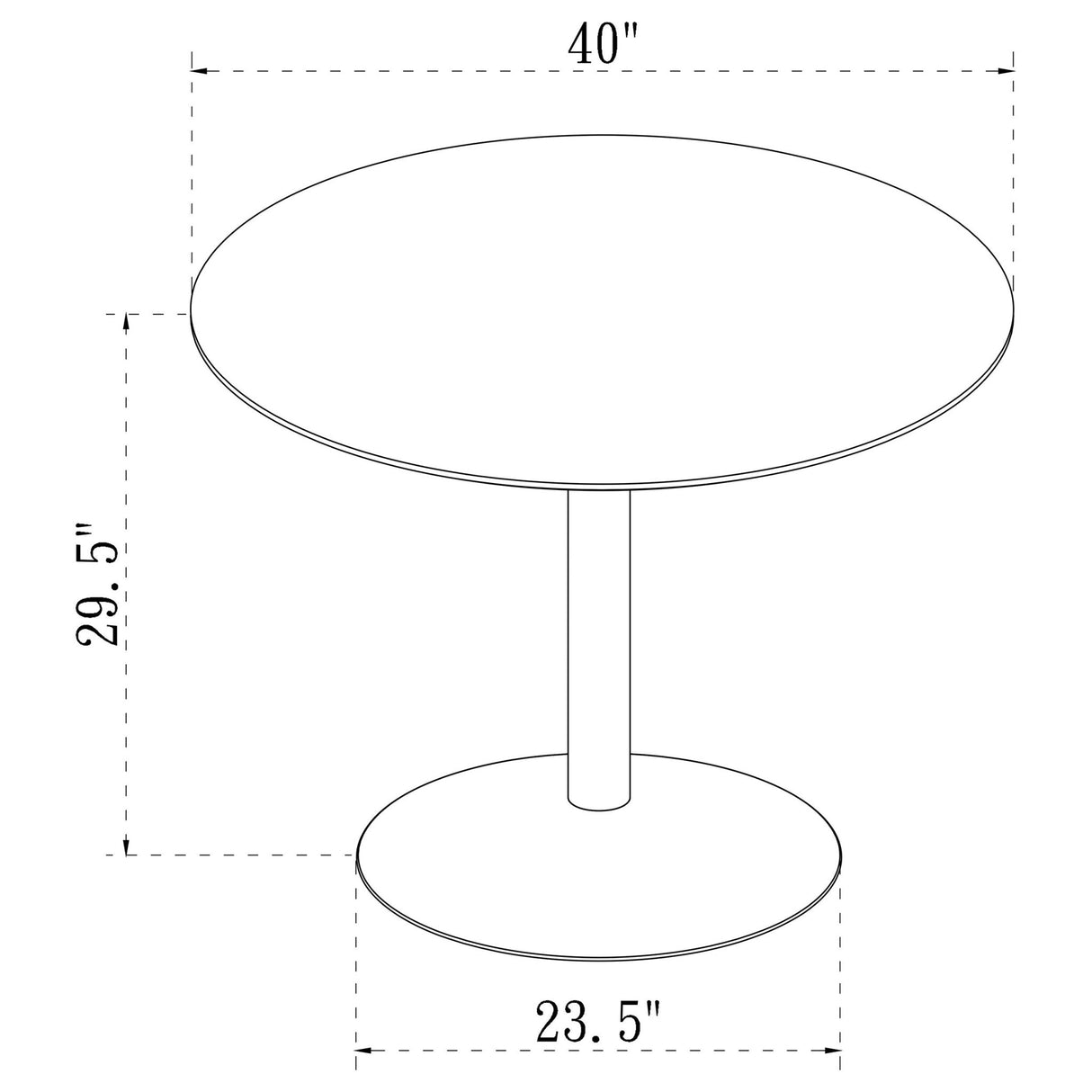 Lowry 5 - piece Round Dining Set Tulip Table with Eiffel Chairs Black | Coaster | Home Elegance USA
