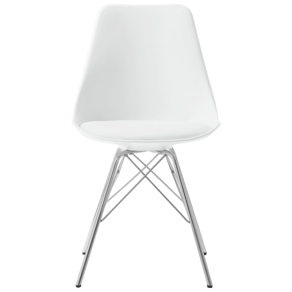 Lowry 5 - piece Round Dining Set Tulip Table with Eiffel Chairs White | Coaster | Home Elegance USA