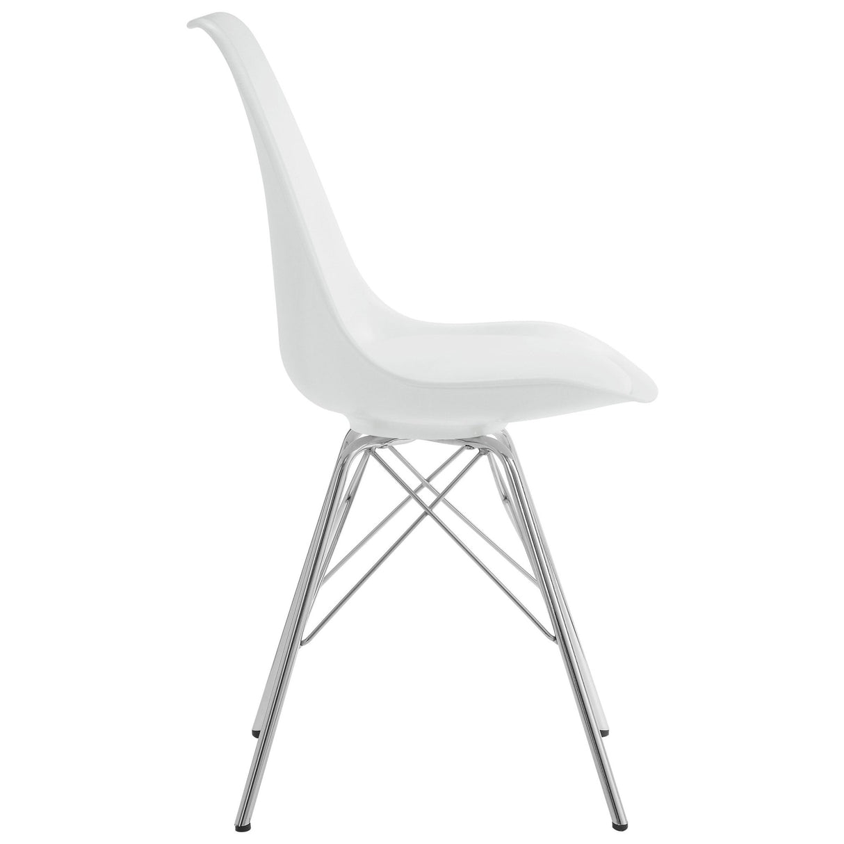 Lowry 5 - piece Round Dining Set Tulip Table with Eiffel Chairs White | Coaster | Home Elegance USA