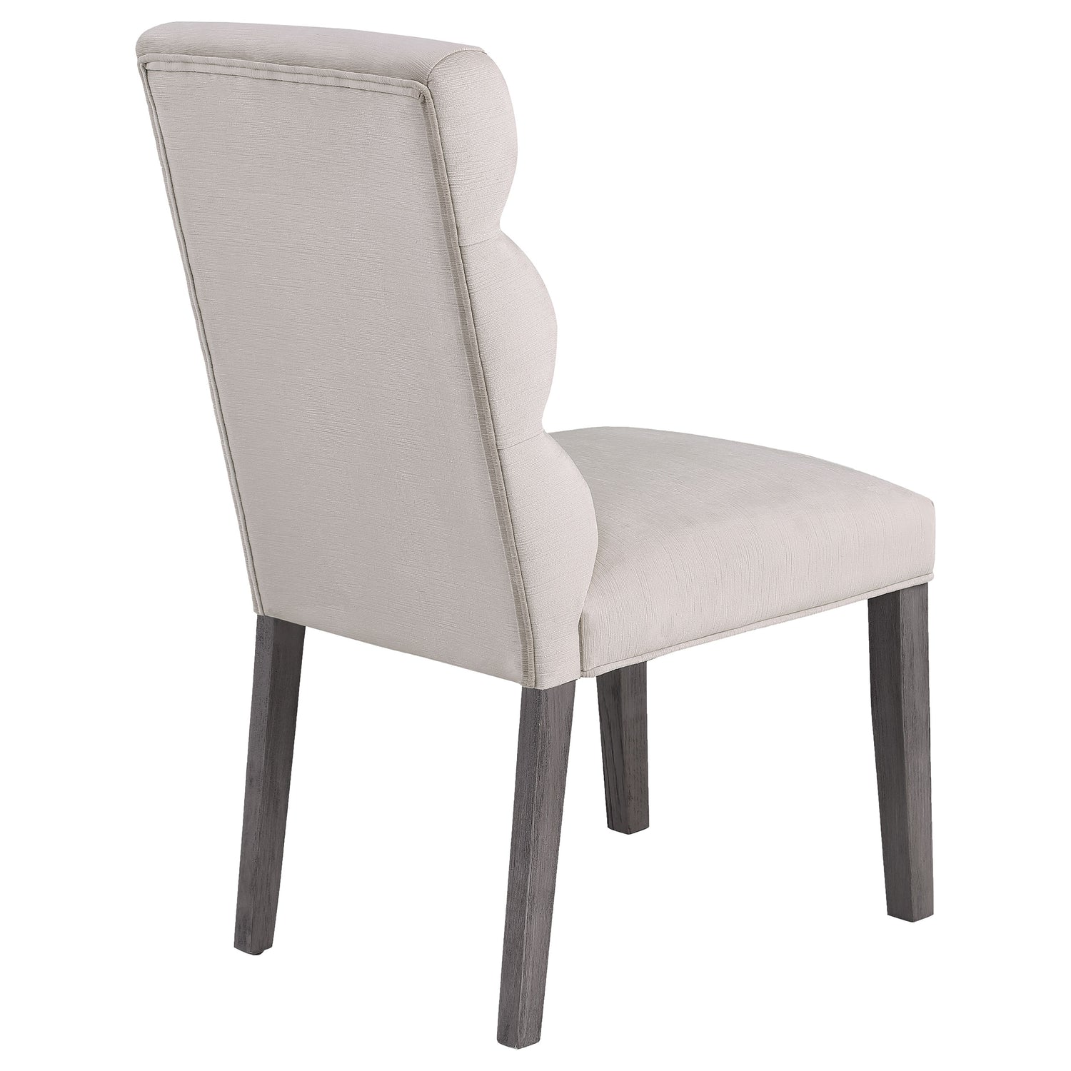 Carla Velvet Upholstered Dining Side Chair Stone (Set of 2) - Home Elegance USA
