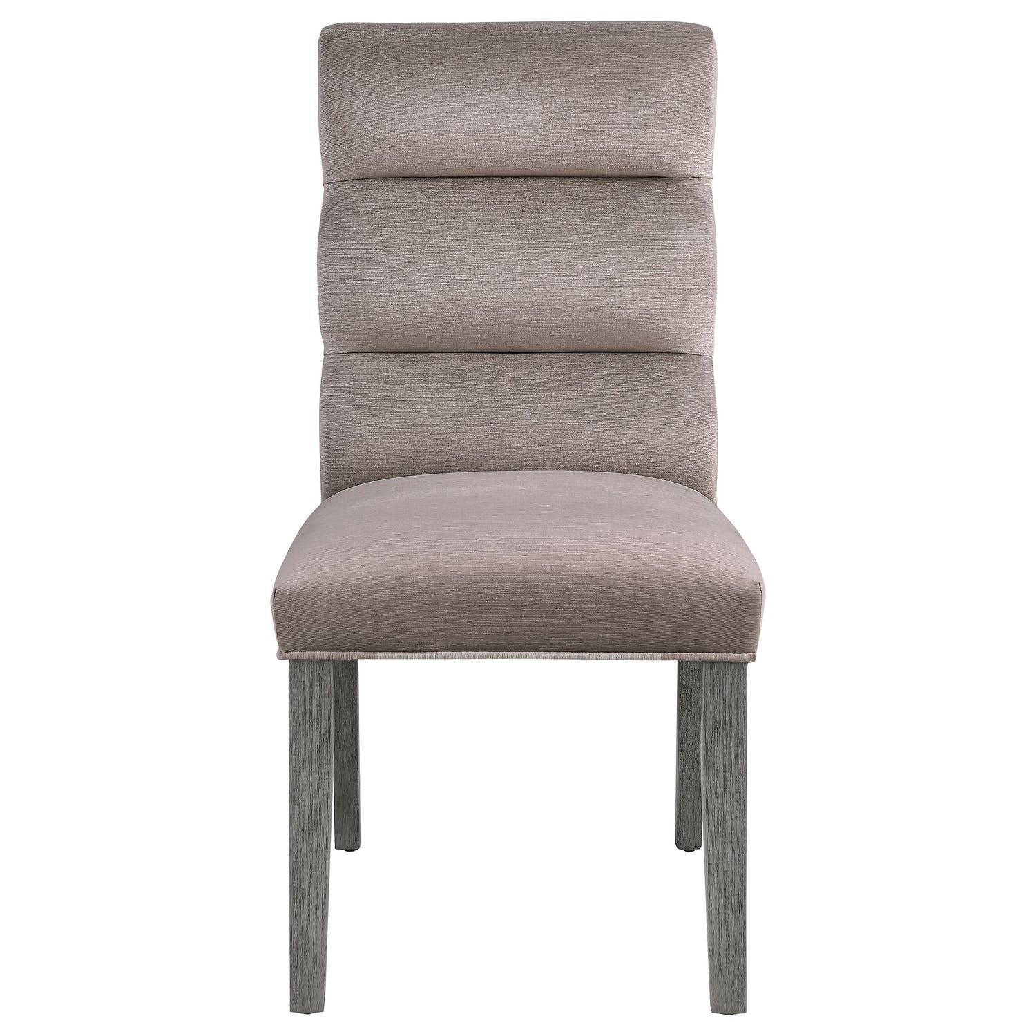 Carla Velvet Upholstered Dining Side Chair Ash (Set of 2) - Home Elegance USA