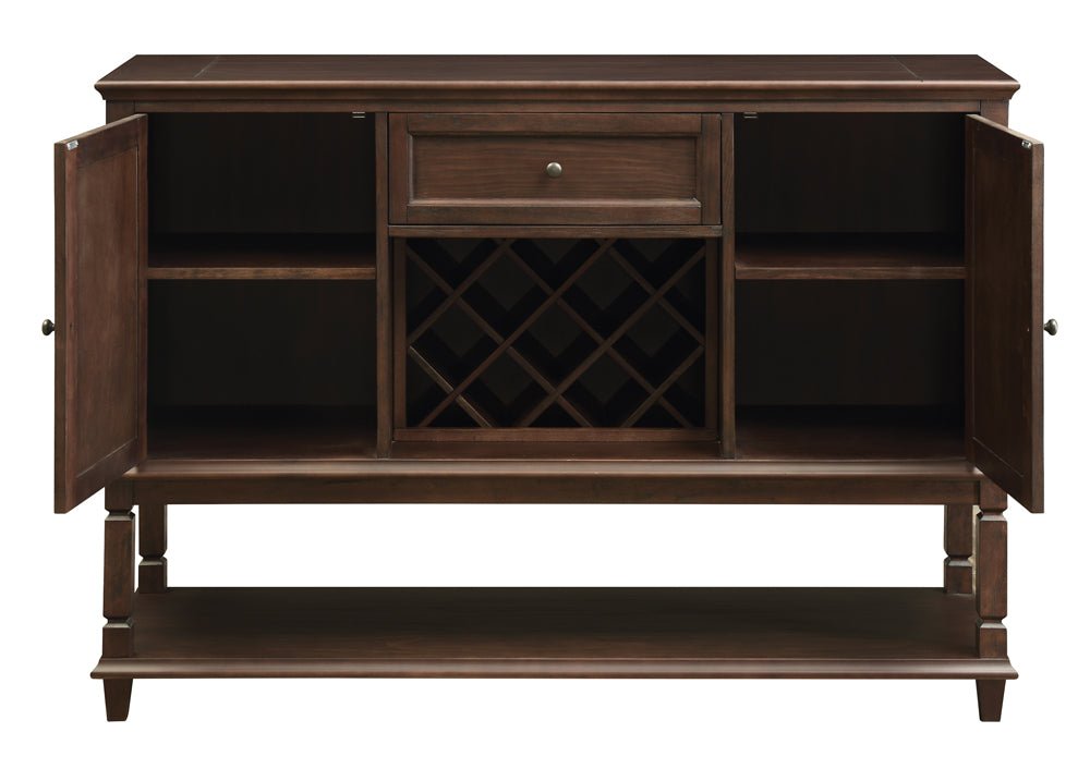 Sideboard - Parkins Server with  Lower Shelf Rustic Espresso
